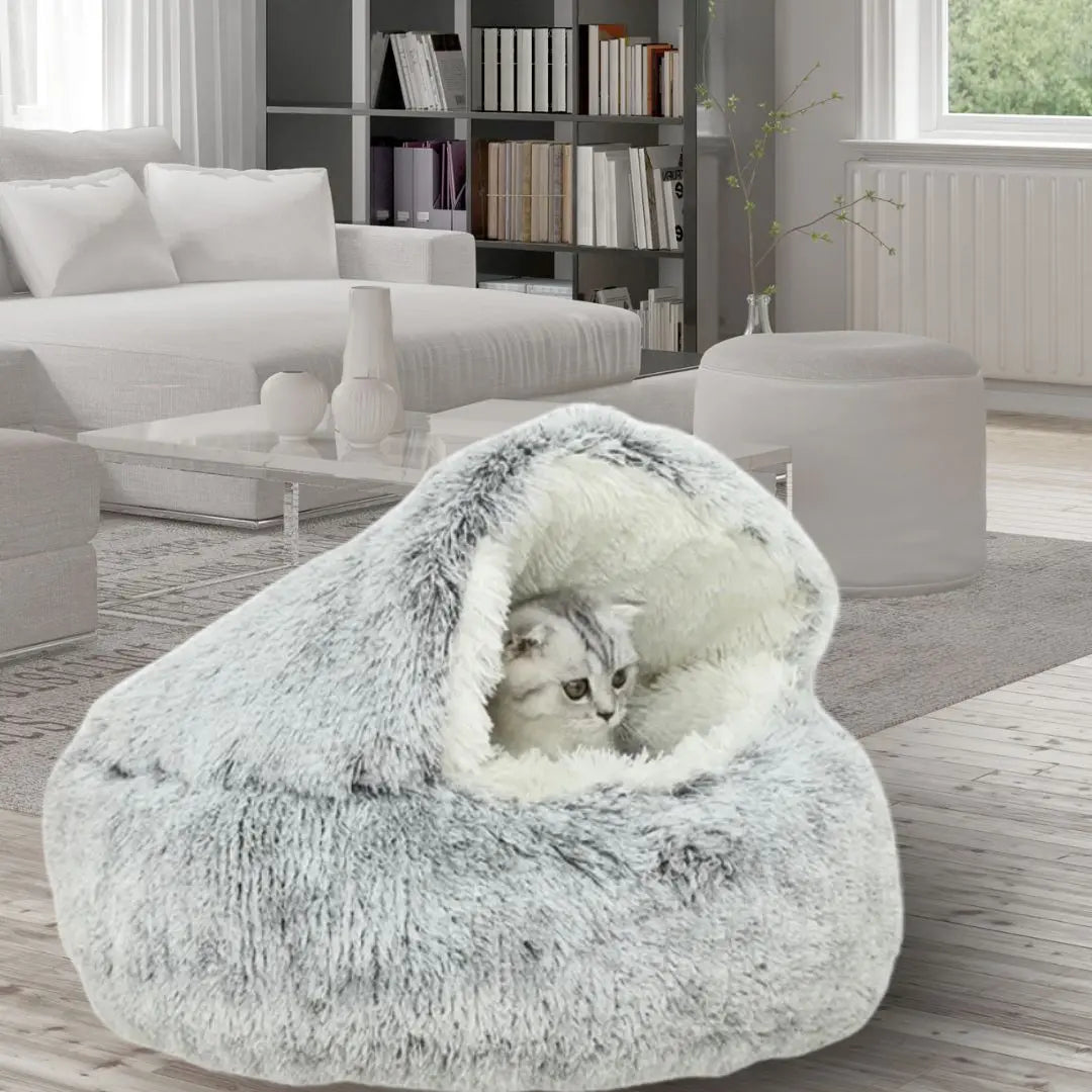 Coussin Chat Peluche intérieur et extérieur | Nid-Douillet™ - Arbre à Chat