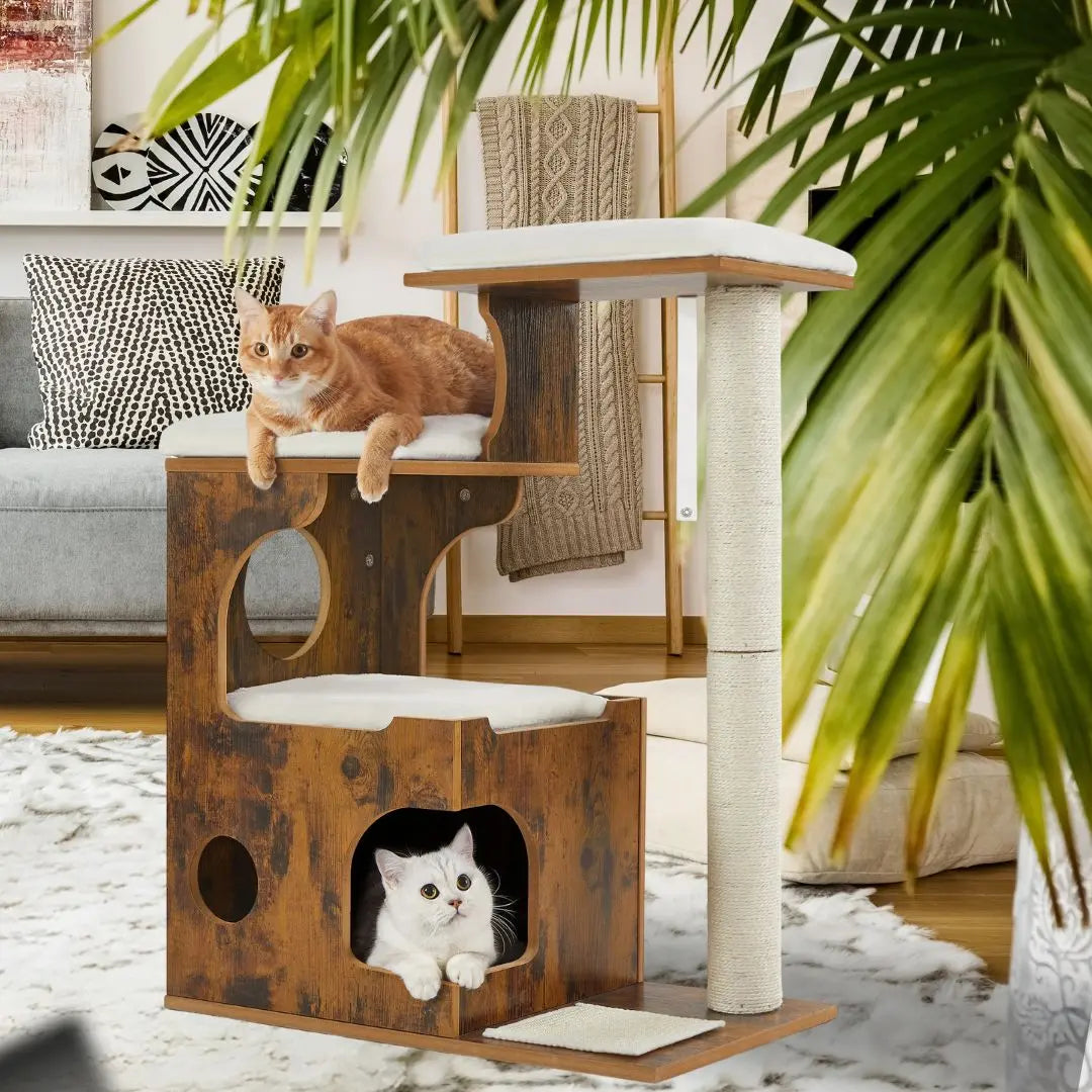 arbre-a-chat-en-bois-confortable-refuge-de-minou