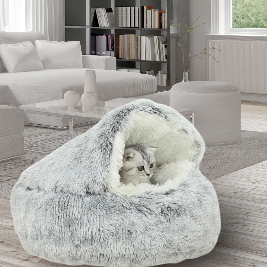 Coussin Chat Peluche intérieur et extérieur | Nid-Douillet™