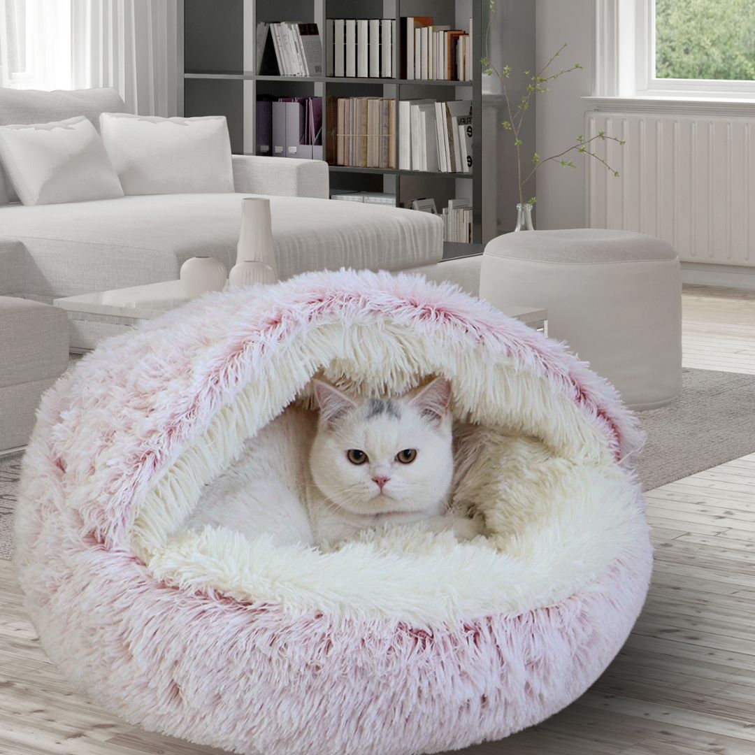 Coussin Chat Peluche intérieur et extérieur | Nid-Douillet™