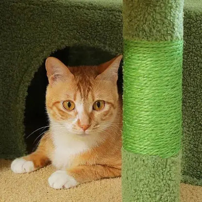 Arbre-a-chat-griffoir-vert-palais-félin
